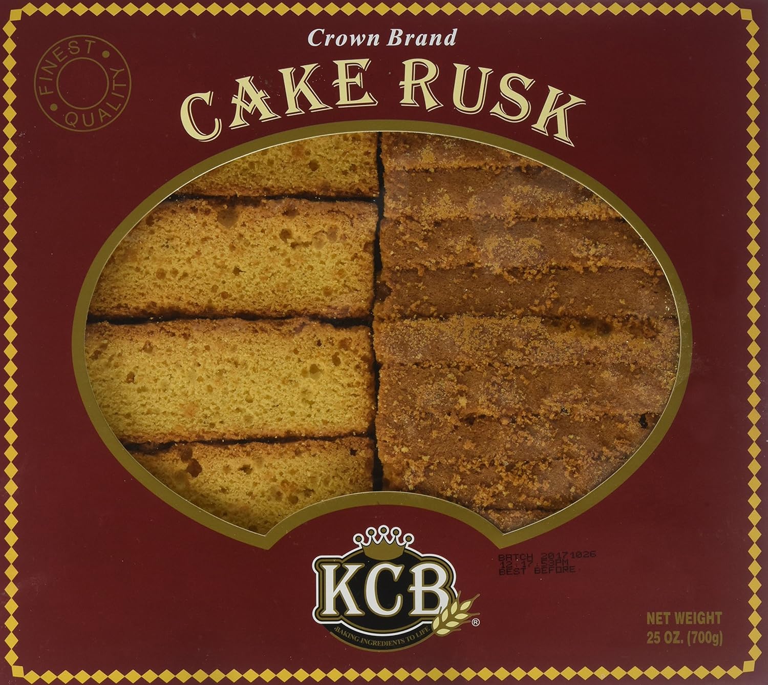 KCB - Crown Cake Rusk, 25 Ounce