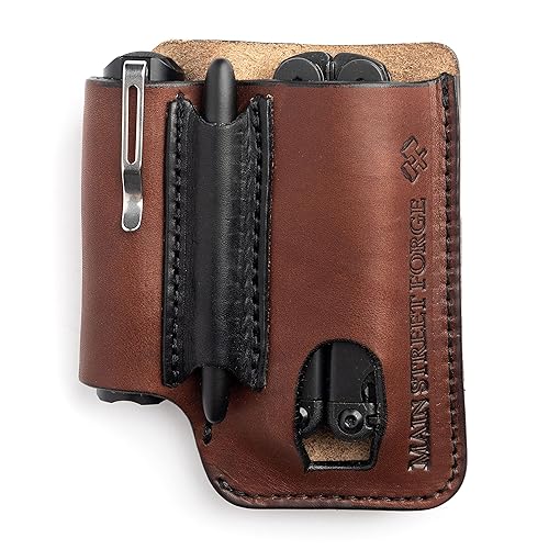 Made in USA Leather EDC Pouch Leather Multitool Sheath/Holster