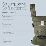 Ergobaby Adapt Carrier SoftFlex Mesh Newborn to Toddler Olive Green 3 Positions view 3