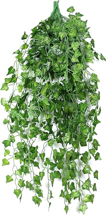 Amazon One アイビー フェイクグリーン 観葉植物 蔦 緑のインテリア 5本セット 壁掛け 枯れない植物 インテリア雑貨 人工観葉植物 オンライン通販