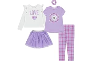 BTween Girls Kids Fall Clothing and Accessory Set- 5pc Mix And Match Sets