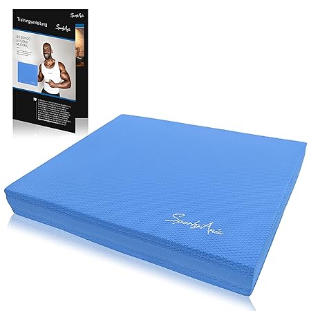 SportyAnis® Balance-Pad inkl. Übungsheft - Innovatives Balancekissen zur Stärkung der Tiefenmuskulatur und Steigerung von Bal