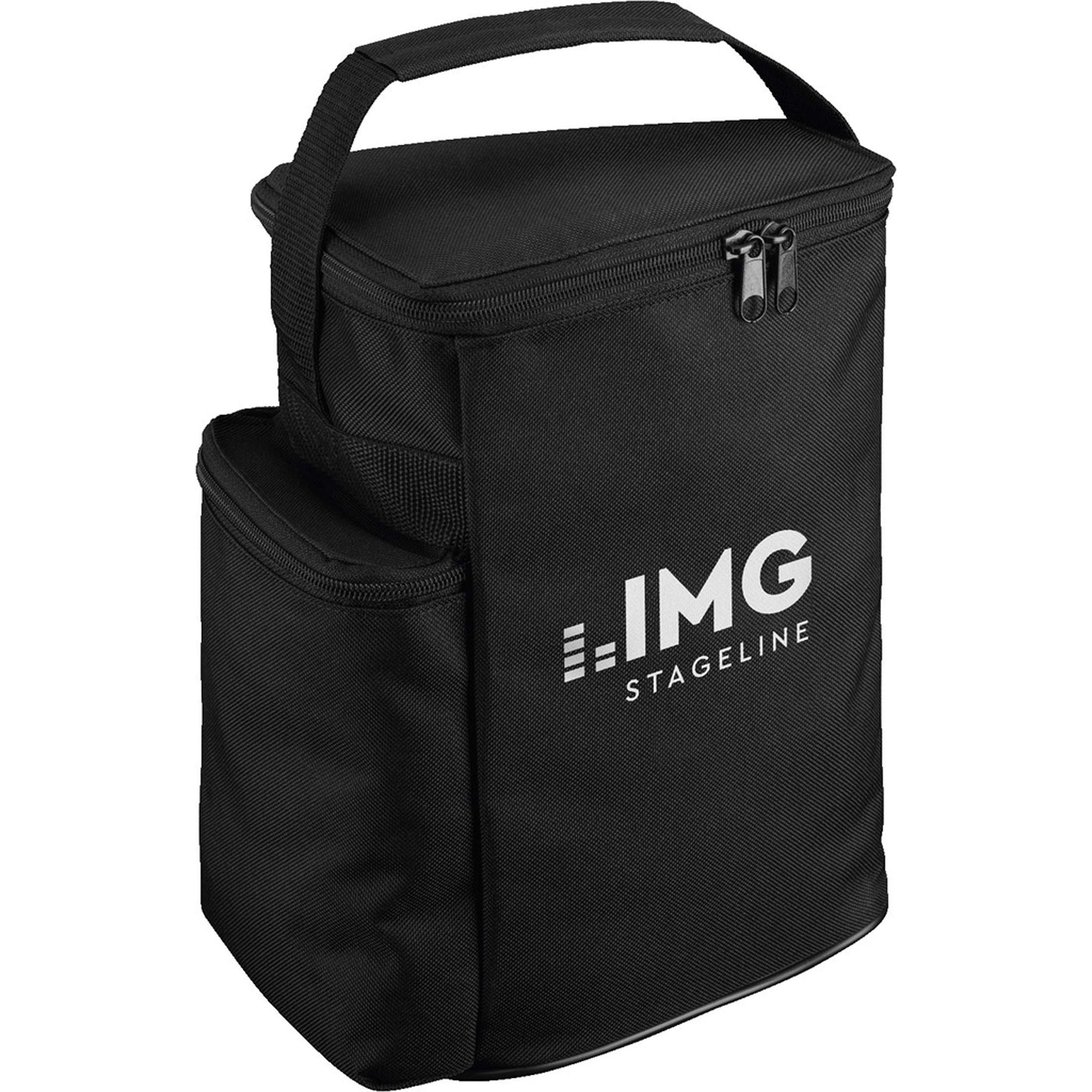 IMG STAGELINE FLAT-M200BAG Transport and Protective Case, Protective Case Specially Designed for Active PA Stage Monitor Box FLAT-M200, Black