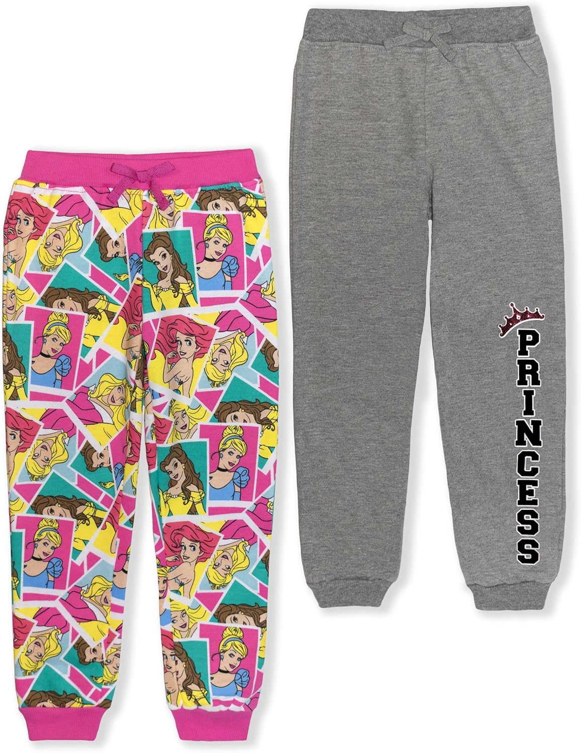Disney Princess Girl's 2Piece Athletic Jogger Pants Set Amazon.co.uk