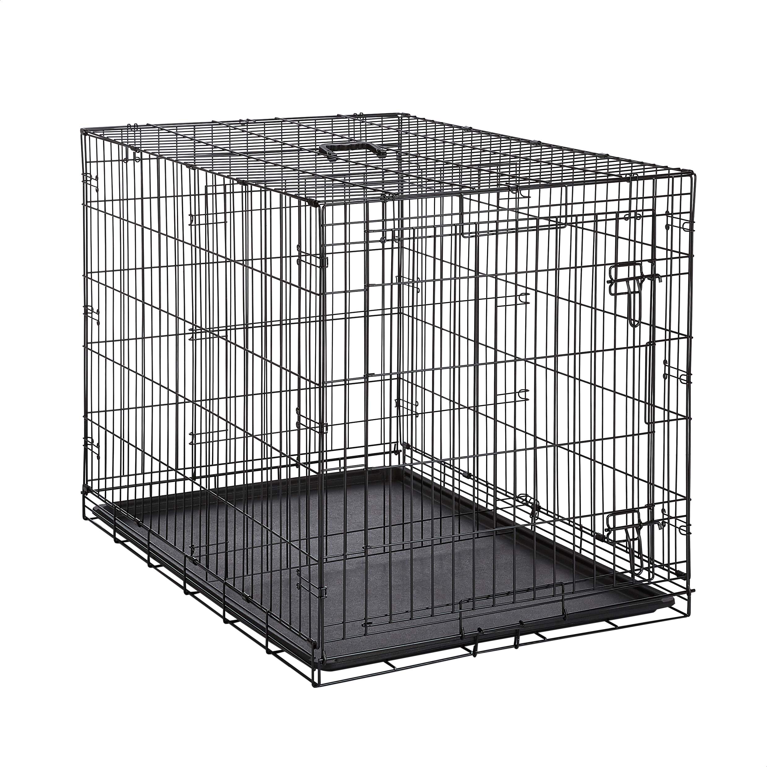 AmazonBasics SingleDoor Folding Metal Dog or Pet Crate Kennel with