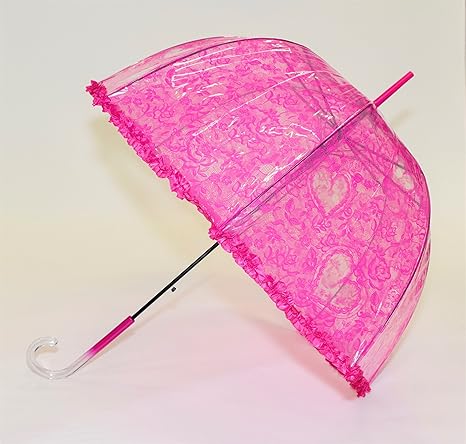 Amazon カフェディムリー ローズハートバードケージ傘 濃いピンク