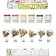Gin And Tonic kit- 6 Different Flavored Gin Botanicals Herbs Infusions Bags- Cocktail Infusion Kit - Gin Gift Set For Men And