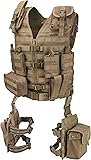 Loaded Gear Tactical Vest Light Outdoor Training Vest and Leg Platforms for Adults