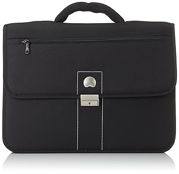 Delsey Villette Soft 24 Ltrs Black Briefcase Business Case (00318014000)