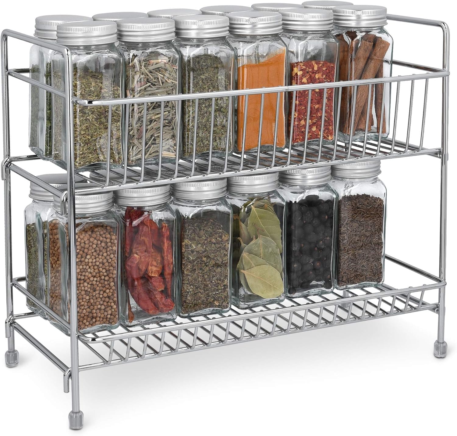 Amazon.de: Navaris Gewürzregal mit 2 Etagen - Gewürzhalter Gewürz