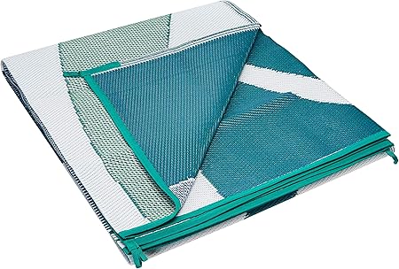 Amazon Com Ming S Mark Ga3 Stylish Camping Reversible Graphic Patio Mat 8 X 12 Blue Green Automotive