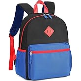 abshoo Kindergarten Backpack for Boys Preschool Backpacks School Bookbag for Kids 4-8(Black and Blue)