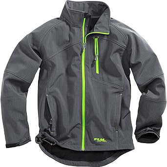 FLM Softshelljacke Softshelljacke Herren Sports Softshell Jacke Herren 2.0, Übergangsjacke, Windbreaker, Funktionsjacke, grau