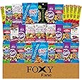 Foxy Fane 30 count Care Package - Premium Holiday, Christmas & New Year Gift Snack Box with Variety of Nuts, Jerky & Snacks - Low Carb, Healthy, High in Protein Treats (Variety Pack of 30 Snacks)