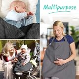 Juicy Bumbles Breastfeeding Cover with Pockets Black view 6