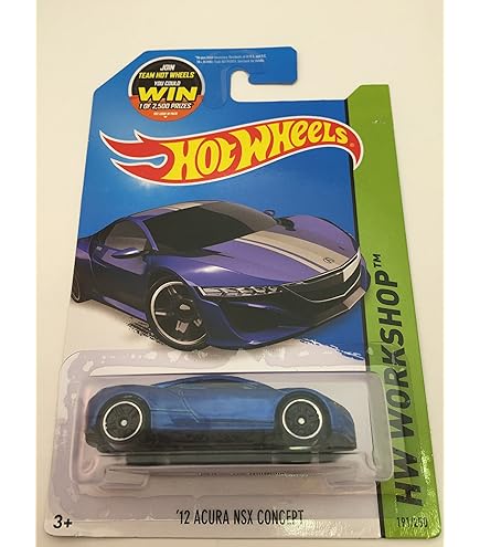 ミニカー Hot Wheels 2017 Acura NSX HW TURBO Amazon.com: Hot Wheels '17 Acura NSX, [red] 148/250 Turbo 5