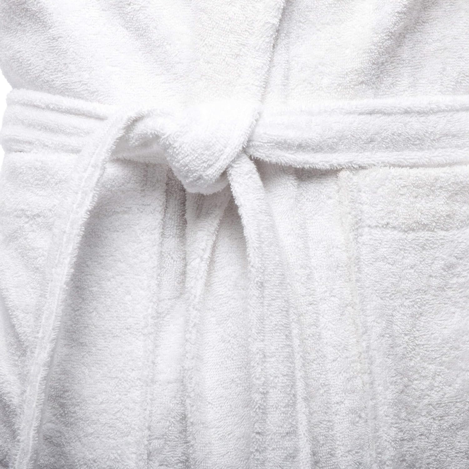Terry Bathrobes Towel Unisex-Bathrobes for Men-Bathrobes for Women-Lightweight Bathrobe Side Pockets-White Bathrobes Unisex Hotel Quality-Luxury Bathrobe -Absorbent Soft Combed Cotton Plush Bathrobe: Home & Kitchen