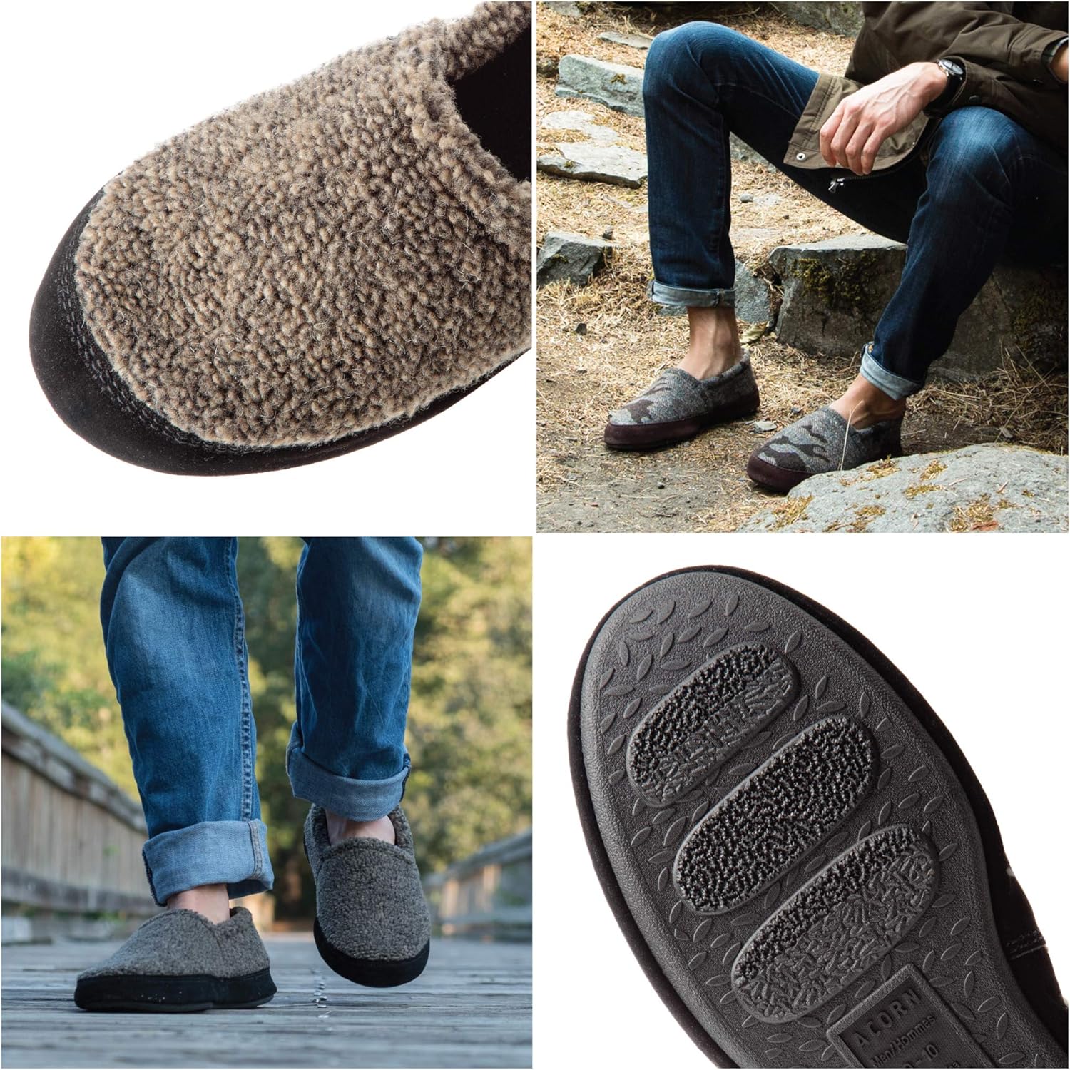  | Acorn Men's Moc Slippers | Slippers