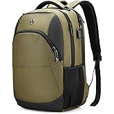 Swissdigital Design Business Laptop Backpack, College Laptops Backpack with USB Charging Port for Men and Women Fits 16 Inch Notebook, Olive | SD1670-26