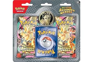 Pokémon TCG: Mega Evolution - Ascended Heroes Collection-Larry (1 Foil Promo Card, 1 Coin & 2 Booster Packs)