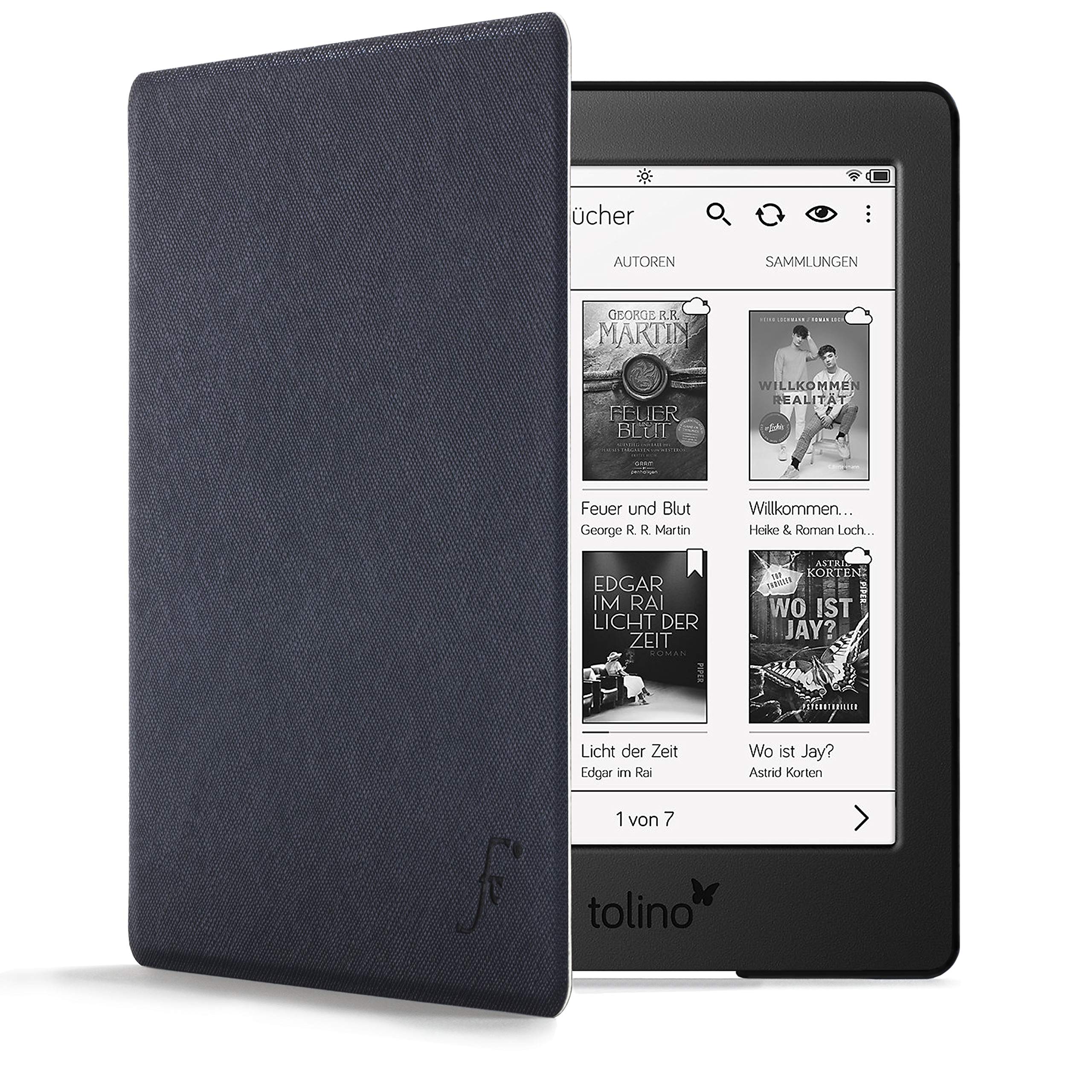 Forefront Cases Cover for Tolino Page 2 - Lightweight Tolino Page 2 Case - Navy Blue - Thin, Protective Tolino Page 2 Cover with Auto Sleep Wake, Shell Design