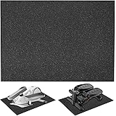 IPENP Non-Slip Mat for Under Desk Elliptical and Portable Floor Bike, Workout Mat for Under Desk Ellipticals (24"x17"), Suitable for Electric Seated Foot Pedal Exerciser
