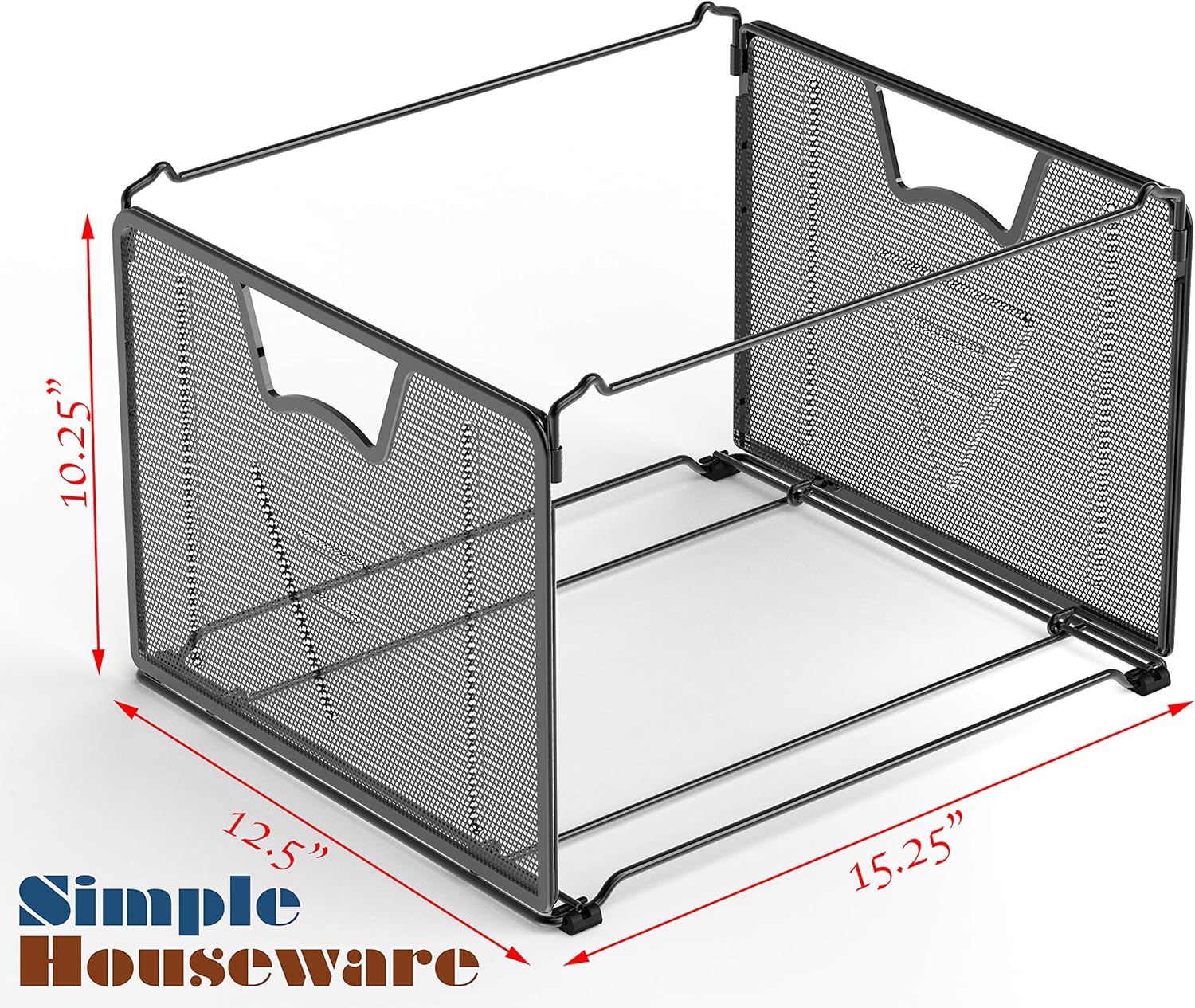 SimpleHouseware Mesh Hanging File Organizer, Black : Office Products