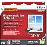 Frost King V73/9H Indoor Shrink Window Kit 42 62-Inch, Clear, 9-Pack