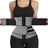 KIWI RATA Neoprene Sauna Waist Trainer Corset Sweat Belt for Women Compression Cincher Band Workout Fitness Back Support