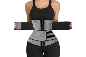 KIWI RATA Neoprene Sauna Waist Trainer Corset Sweat Belt for Women Compression Cincher Band Workout Fitness Back Support