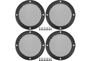 ACROPIX Universal 3" Car Speaker Grills Cover Mesh Round 3 Inch Audio Speaker Subwoofer Guard Protector Case with Mounting Sc