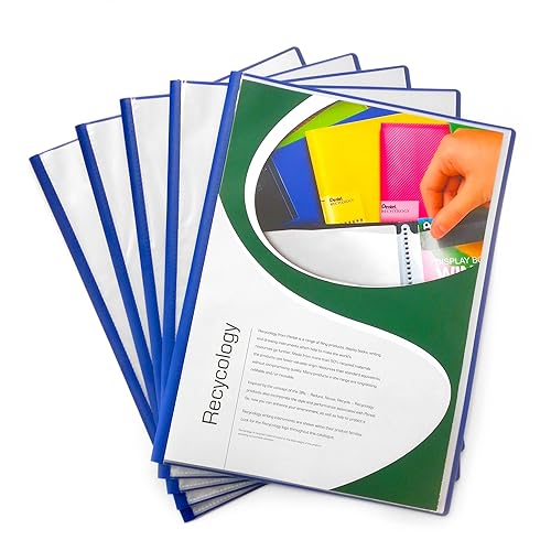 Rapesco A4 0916 Flexi Presentation Display Book, Assorted Colours, 20