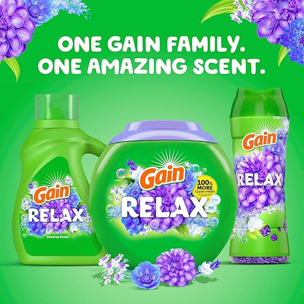 GAIN IN-WASH LAUNDRY SCENT BOOSTER BEADS, RELAX SCENT, 24 OZ, LAUNDRY SCENT BEADS, (PACKAGING MAY VARY)