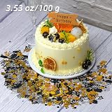 Giftota 21st Birthday Confetti Gold Black 30g Table Decor New view 3