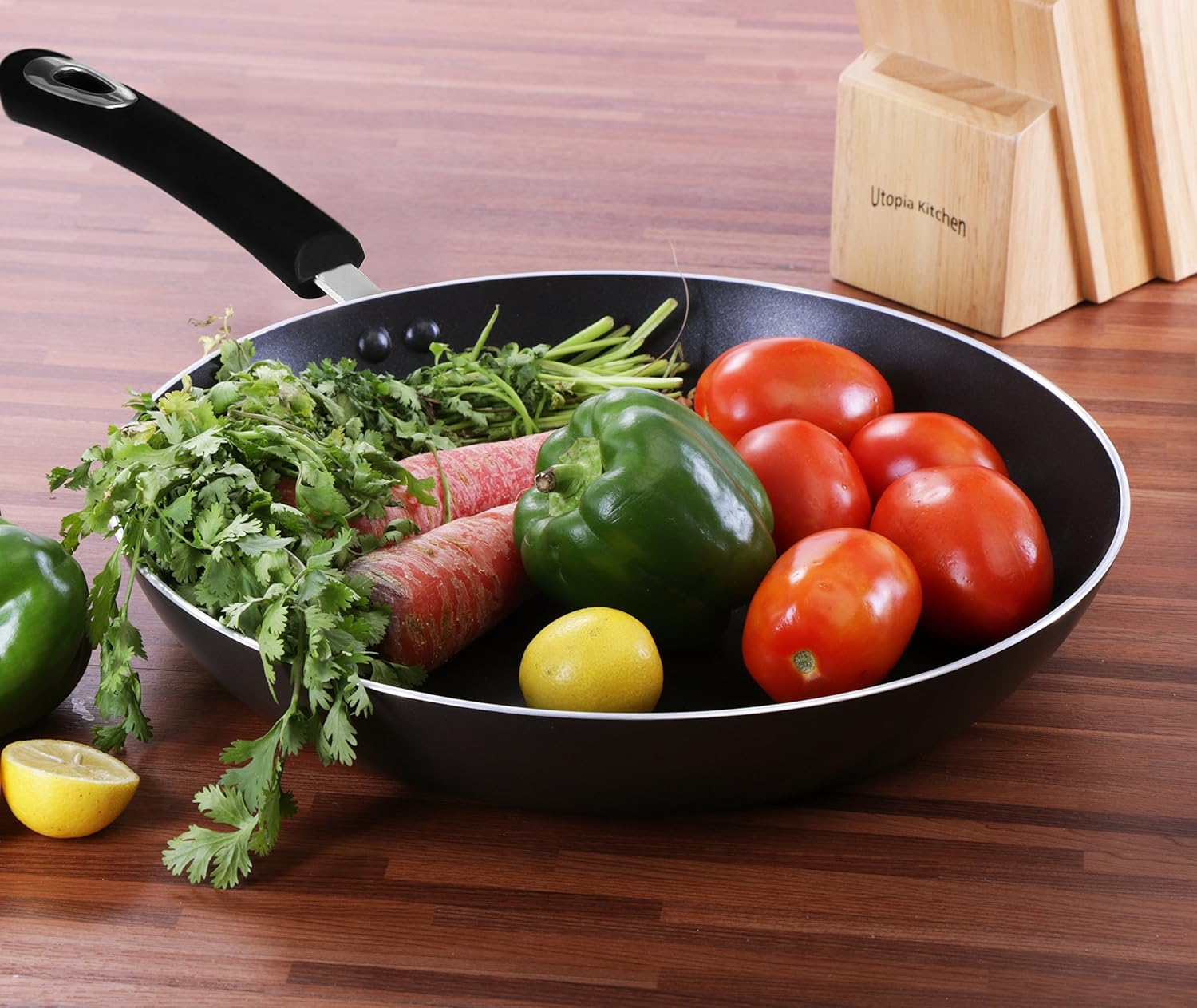 Utopia Kitchen Nonstick Frying Pan Set - 3 Piece Induction Bottom - 8 Inches, 9.5 Inches and 11 Inches: Kitchen & Dining