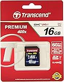 Transcend 16GB Class 10 Premium SDHC UHS-I Memory Card