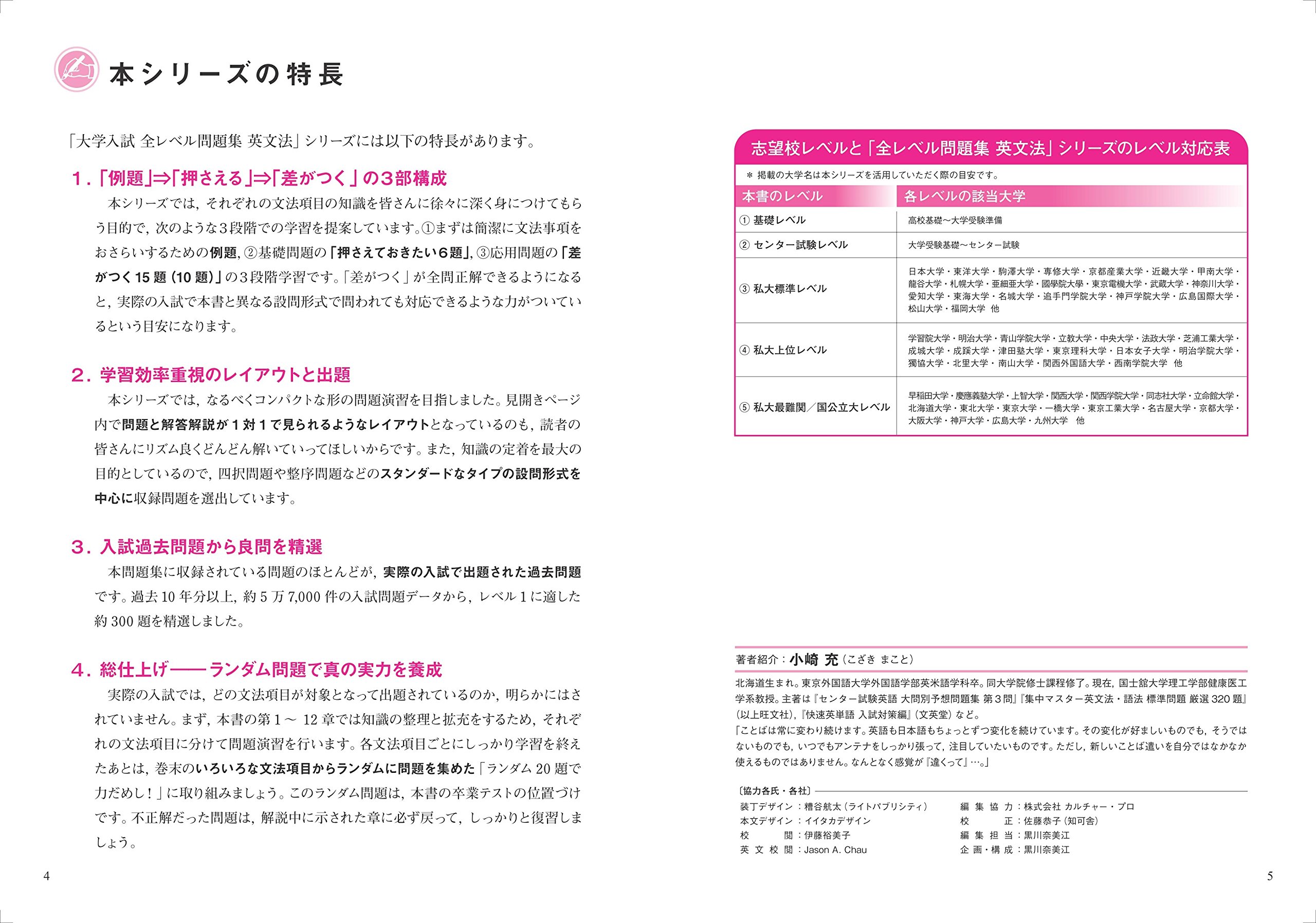大学入試 全レベル問題集 英文法 1基礎レベル 大学入試全レベ 小崎 充 本 通販 Amazon
