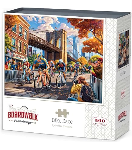 Chicago Downtown 500 Piece Jigsaw Puzzle For Adults - Made In USA, Premium Blue Board, 16x20 Inches - View #2