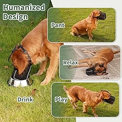 Mayerzon Dog Muzzle, Patented Mesh Muzzle with