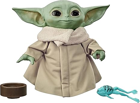 Figura Star Wars The Child (Baby Yoda) Brinquedo De Pelúcia que Fala de 19, 05cm Inspirado na Série The Mandalorian - F1115 - Hasbro
