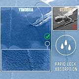 Yimobra Memory Foam Bath Mat 92x61 cm Non-Slip Machine Washable Blue view 4