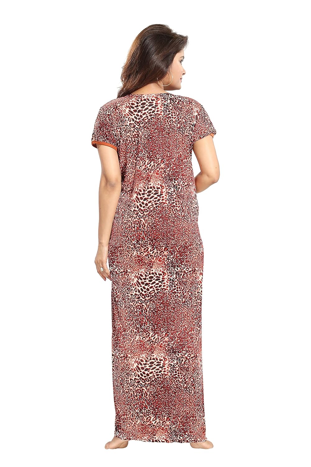 tucute tiger print nighty/night gown/nightwear/with 16" long zip.