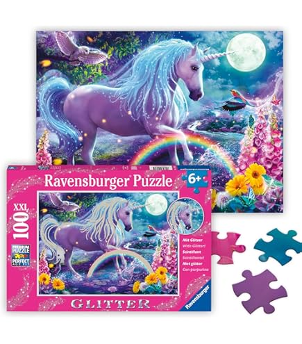 Amazon.com: Ceaco - Unicorns Glitter - Unicorn Waterfall Sunset