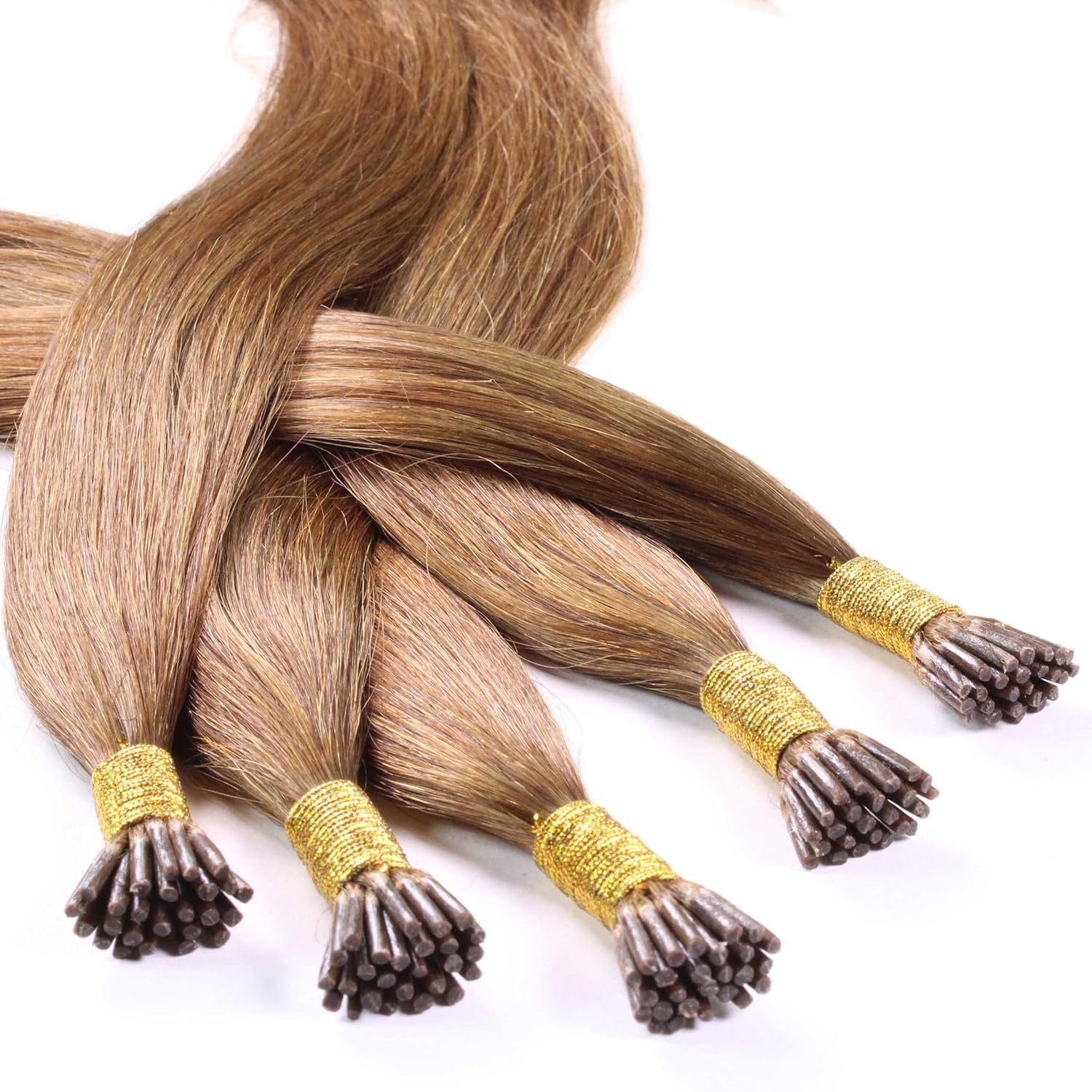 100 X 1g Pre Bonded I Tip Stick Extensions 24 Colour 8