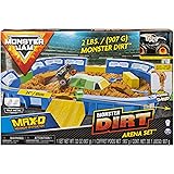 monster jam kinetic dirt arena playset