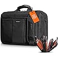 EVERKI Versa Premium Business Laptop Briefcase Bag - Heavy Duty Laptop Carrying, Travel Bag with Pockets, Business Travel,Computer Bag for Laptops 13 to 17.3 Inch- (EKB427BK17) Black.