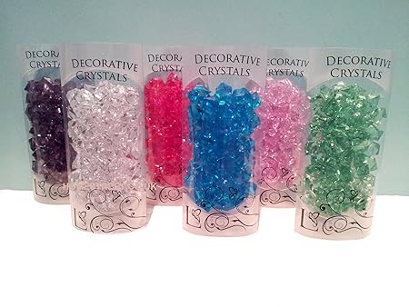 Pack Of Quality Acrylic Clear White Decorative Crystals For