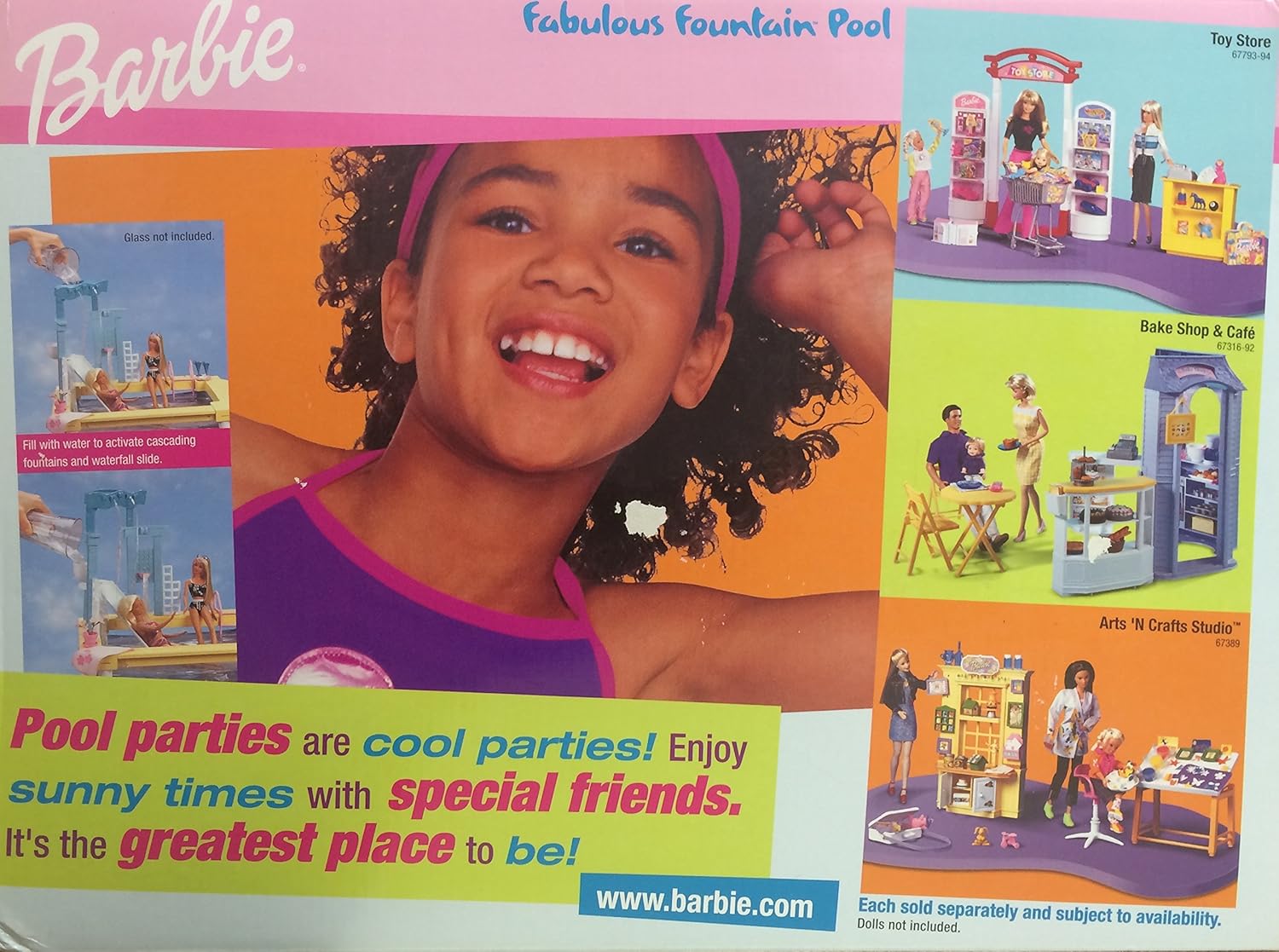 barbie fabulous fountain pool