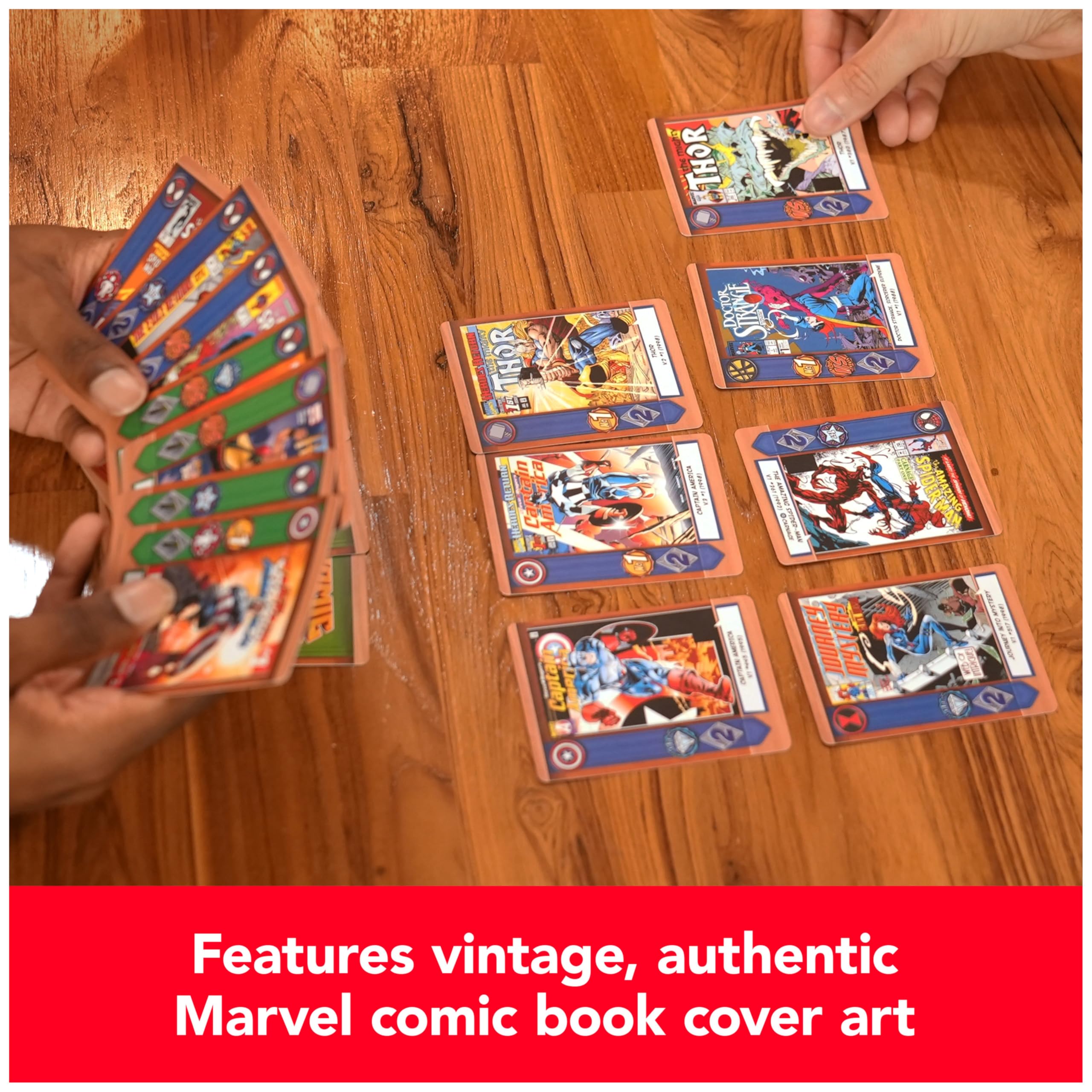 Spin Master Games, Marvel Comic Hunters, Comic Collecting Strategy Card Game for Fans of Marvel Rivals & Action Movies, 1-4 Players, for Ages 14 & Up