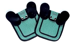 DOWN UNDER OUTDOORS 2 Pack Small Chicken Saddles for Bantams and Young Birds, Includes Shoulder Covers (Teal)